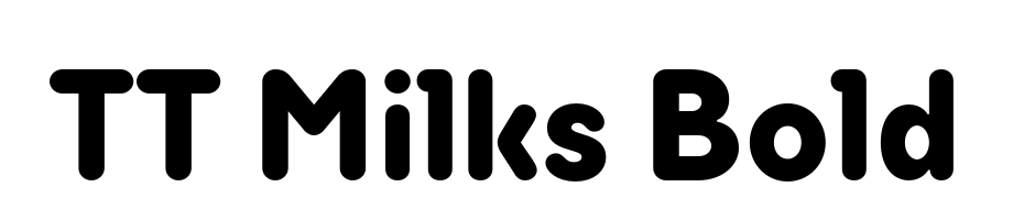 TT Milks Bold Yazı tipi ücretsiz indir